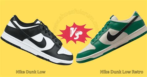 nike dunk low vs low retro